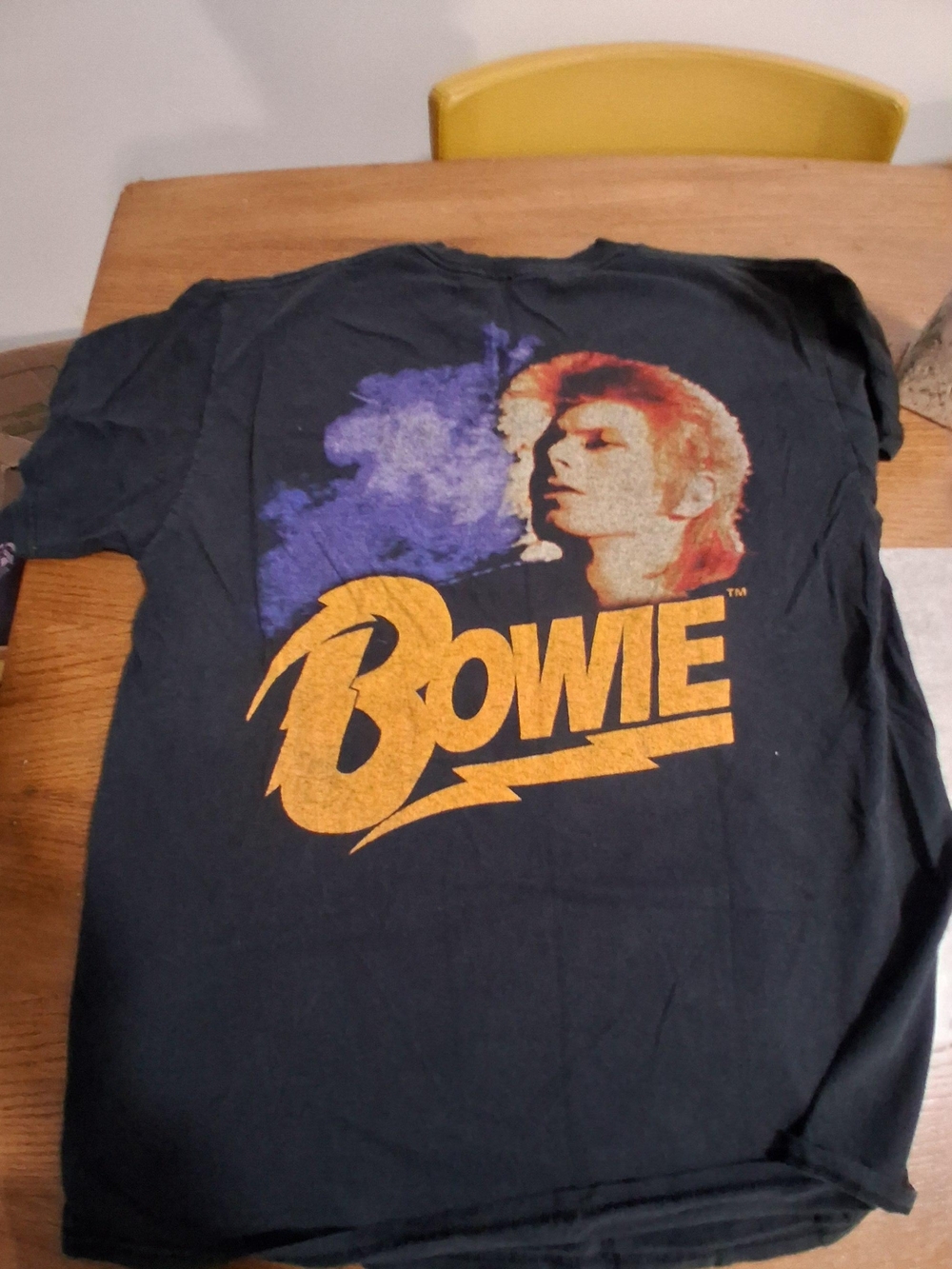 Black David Bowie Graphic Short Sleeve Tee